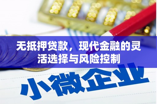 崇信无抵押贷款，现代金融的灵活选择与风险控制
