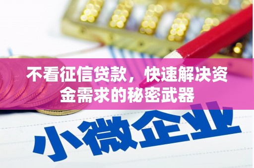 崇信不看征信贷款，快速解决资金需求的秘密武器
