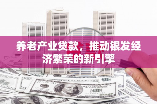 崇信养老产业贷款，推动银发经济繁荣的新引擎