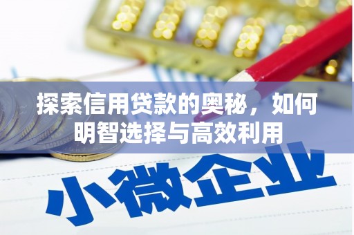 崇信探索信用贷款的奥秘，如何明智选择与高效利用