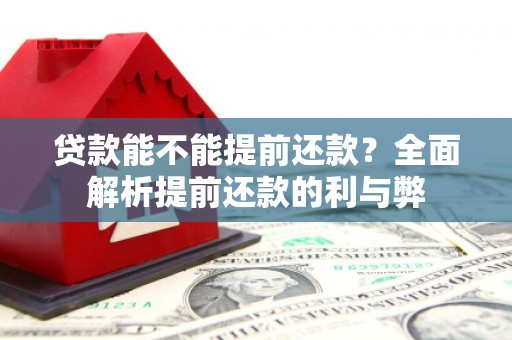 崇信贷款能不能提前还款？全面解析提前还款的利与弊