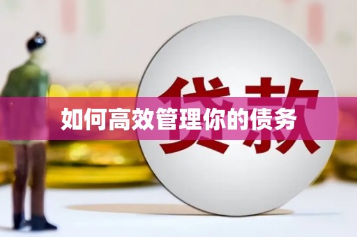 崇信如何高效管理你的债务